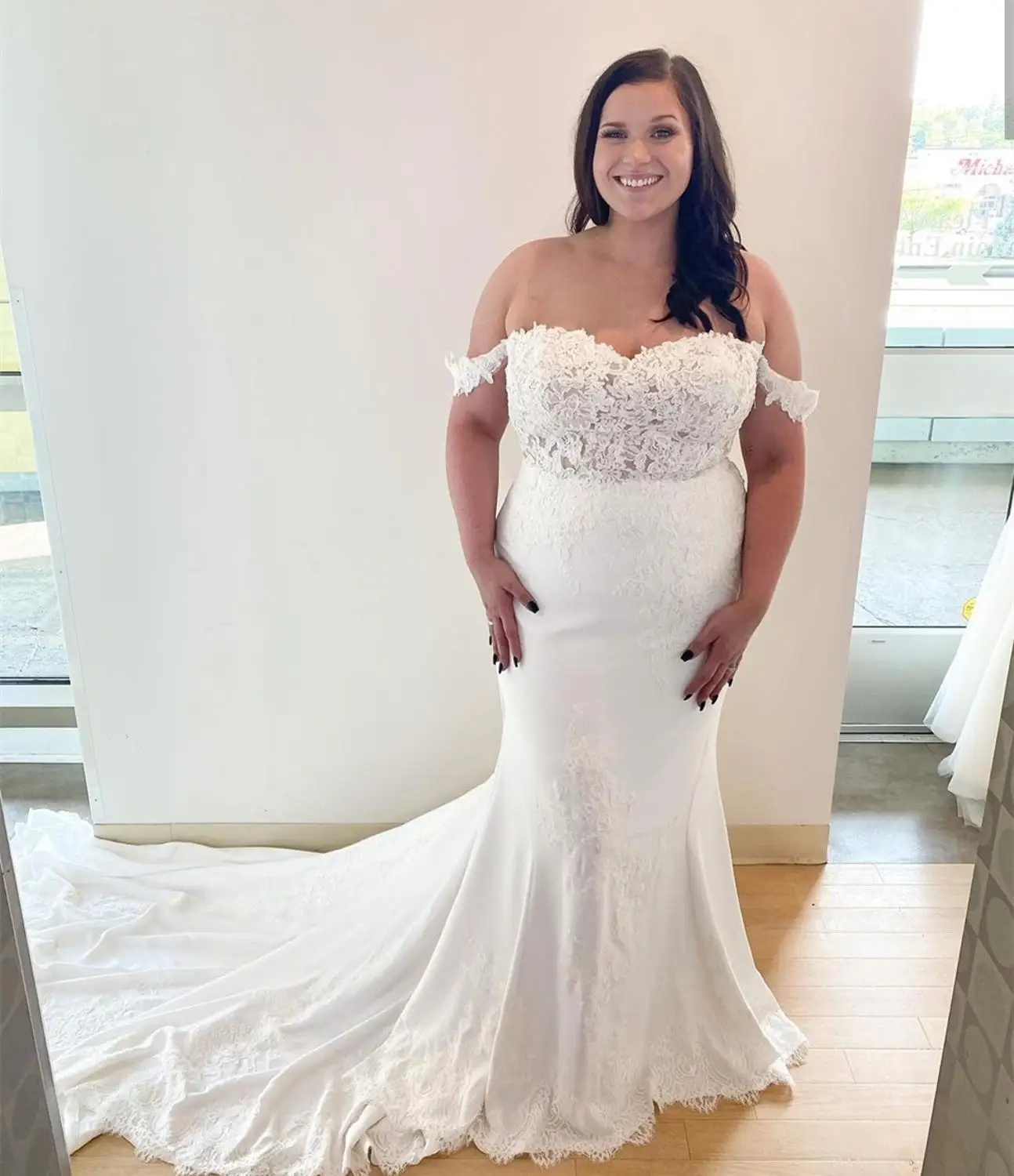 Свадебное платье для женщин большой Размеры индивидуальный заказ Русалка с