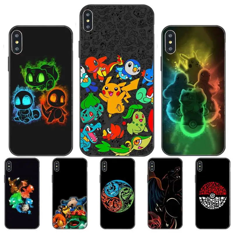 

Cute Anime Pokemones Phone Case for Huawei Y7 Y9 Y6 Y5 Y8 Y8S Y8P nove 3 4 5 6 7 pro 2018 2019 5g se Fundas cover