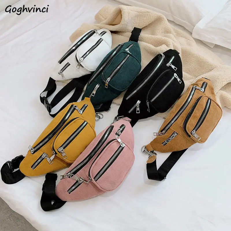 

Waist Packs Women Multi-pockets Large Capacity Leisure Ins Crossbody Velour Fluffy Ins Solid Simple Travel Shopping Fanny Pack