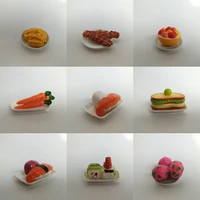 genuine action figure simulation food play miniature model play house toy barbecue skewers bread carrots etc