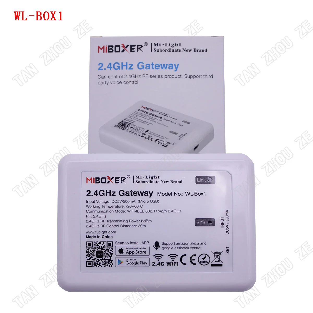4 зонный CCT Mi Light FUT035 007 iBox2 RF Диммер дистанционный контроллер беспроводной с