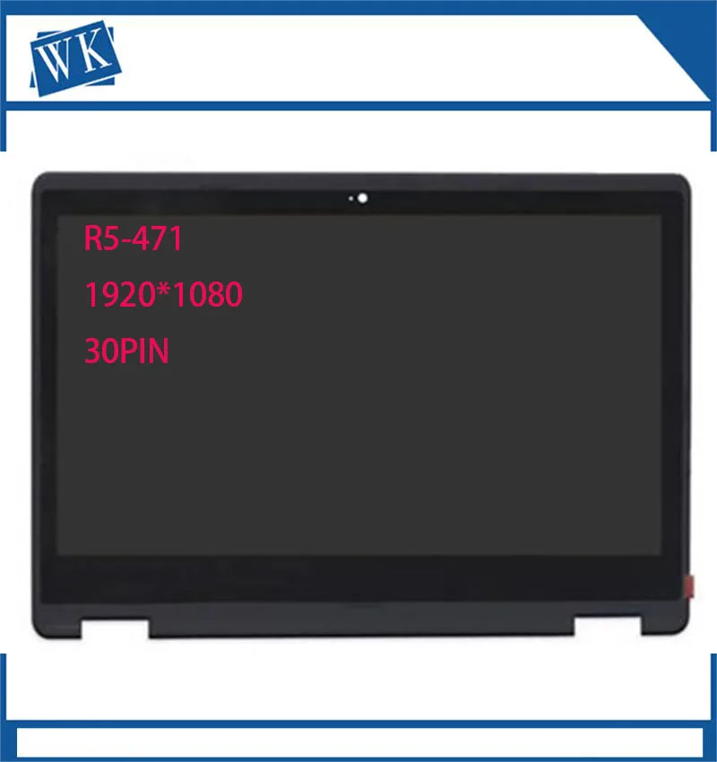 14, 0  Acer Aspire R14 R5-471 R5-471T LCD ekran dokunmatik ekran mon say sall t rfhd x