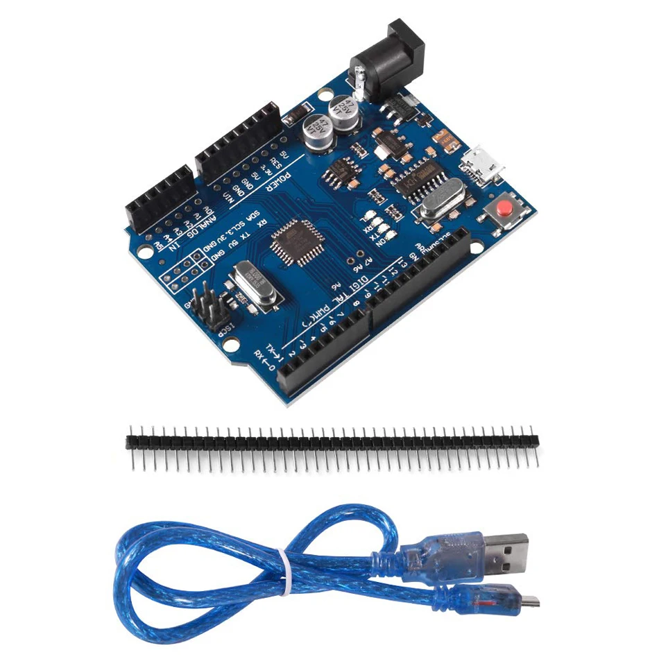 Чип I2C IIC UNO R3 CH340G + MEGA328P 16 МГц для платы разработки Arduino UNO R3 + USB-кабель