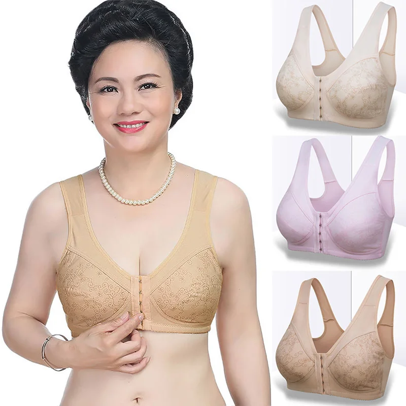 Женское нижнее белье не скользящий передний бюстгальтер без косточек с широкими