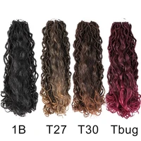 20inch ombre mermaid faux locs crochet hair fake hair crochet locks synthetic soft hair extension for women