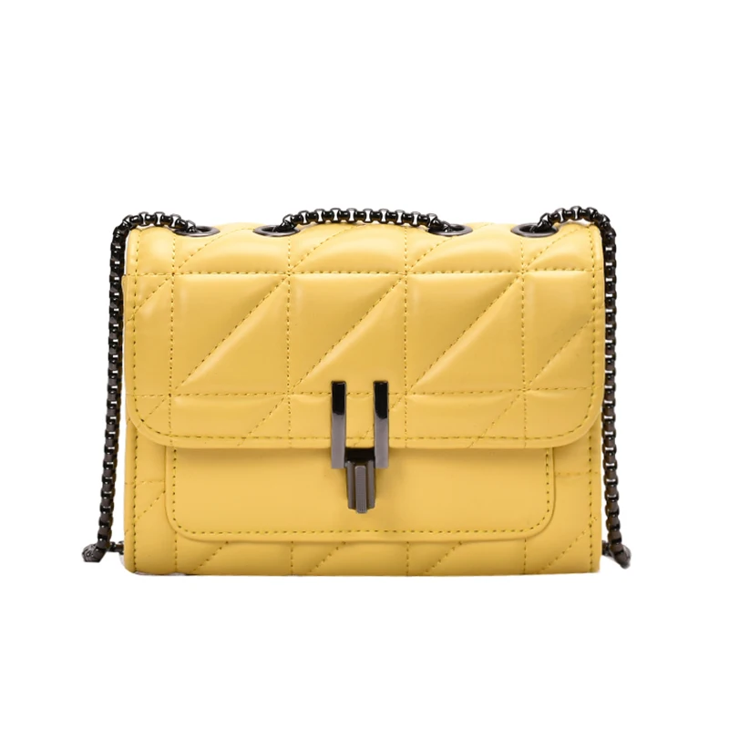 

Однотонная квадратная женская сумка-мессенджер из искусственной кожи на цепочке, кошельки и сумки, женская роскошная сумка, сумки для женщи...