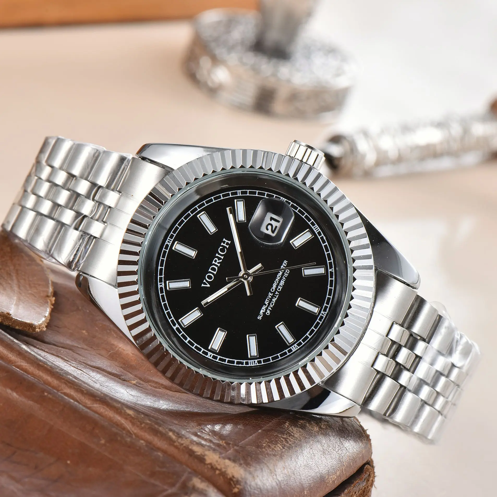 2021 Men s Watch Top Brand Not Waterproof Date Quartz White Clock Montre Homme Watches For Men Luxury Designer Wristwatch