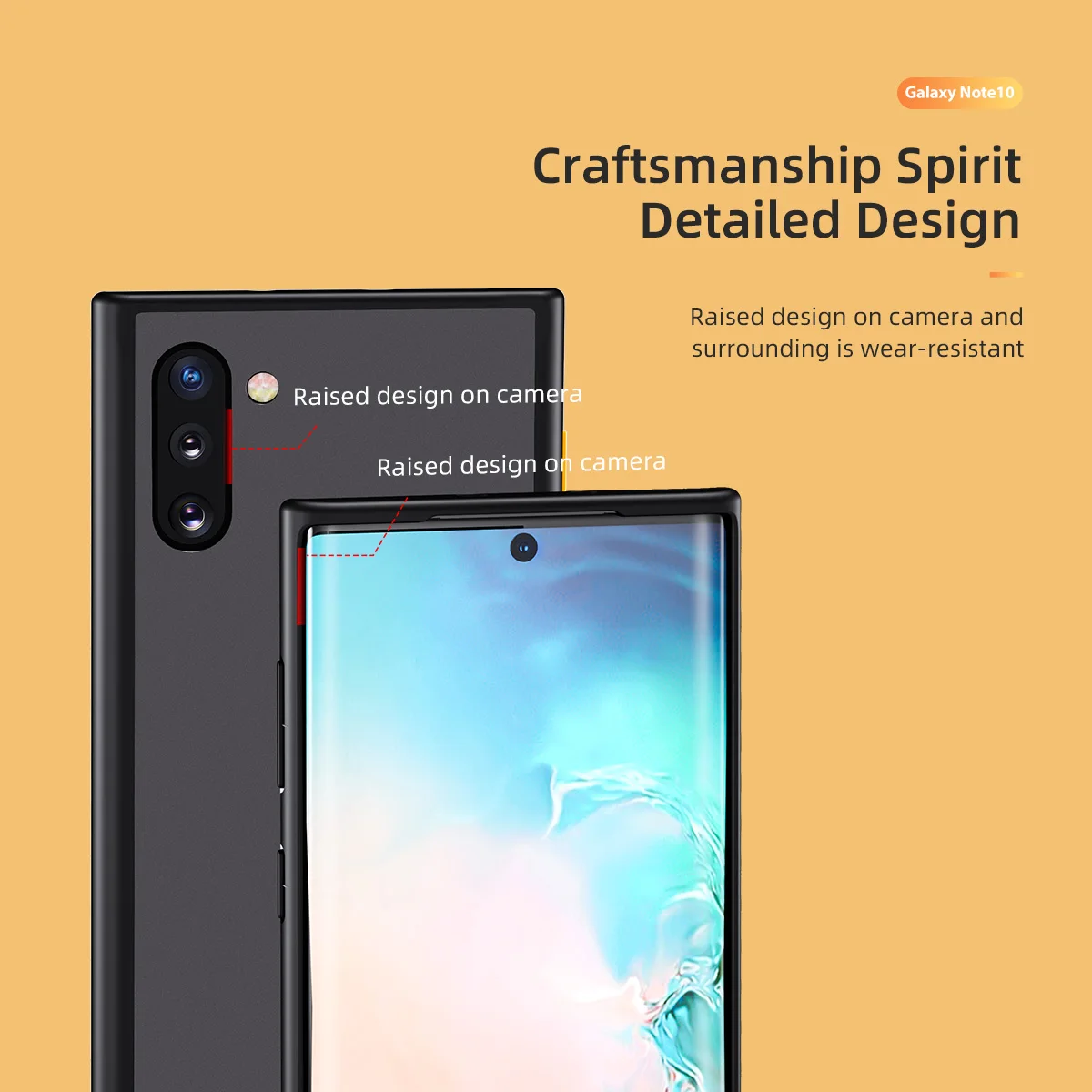 Чехол ROCK Matte PC+ TPU для samsung Galaxy Note 10 Note10 Plus Мягкий силиконовый ударопрочный бампер пуленепробиваемый стеклянный клей задняя крышка