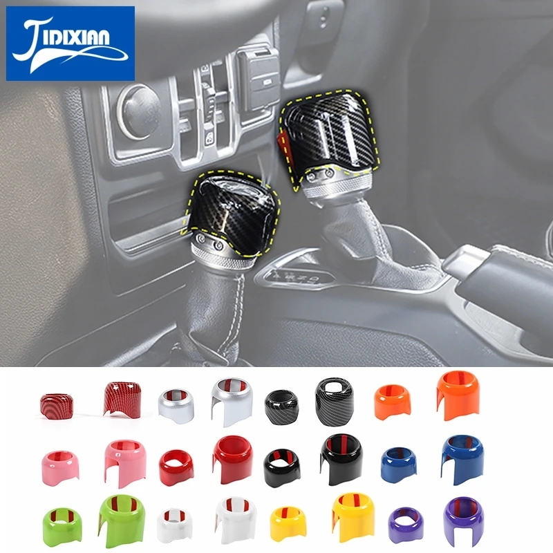 

JIDIXIAN Car 4 WD Gear Head Decoration Cover for Jeep Wrangler JL Gladiator JT 2018 2019 2020 2021 2022 Car Interior Accessories