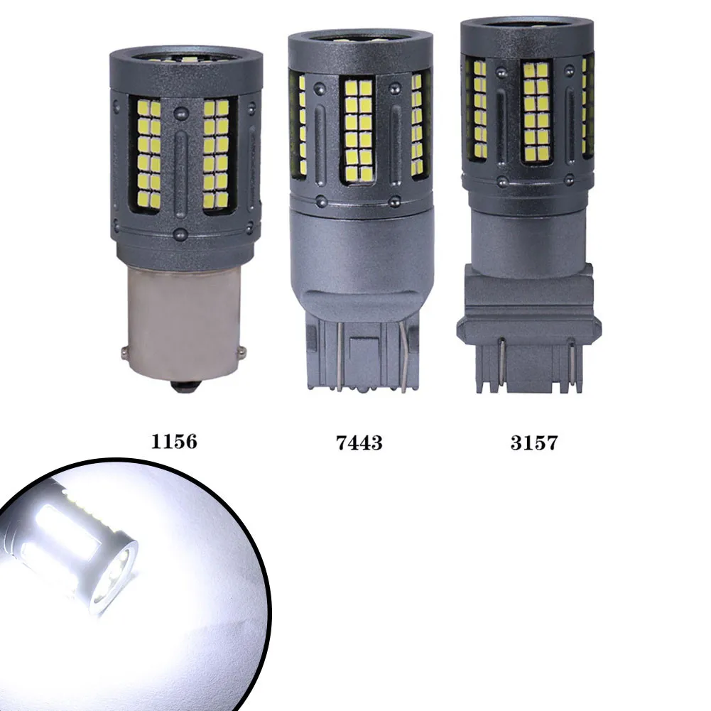 

2pcs Car LED 12V 12W 1600LM Decoding Anti-flicker Turn Signal Lights For Car 1156/7443/3157 2016 84 Brake Light Equippments
