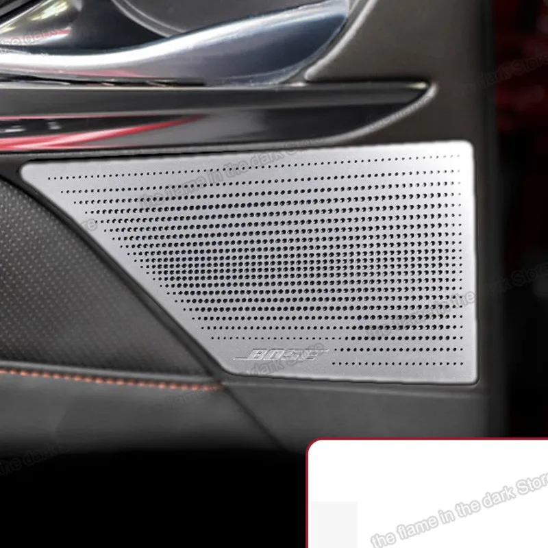 

Leather Car Interior Rear Door Sound Speaker Cover Mesh Trim for Cadillac Ct4 2020 2021 2022 Accessories Auto Styling