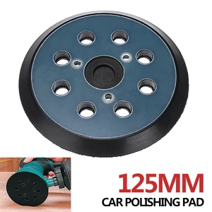 Диск полировальный, 125 мм, гвозди крючки дюйма, 1 шт., с 8 отверстиями, 3, орбитальная шлифовальная машина, со случайной заменой для электрической шлифовальной машины