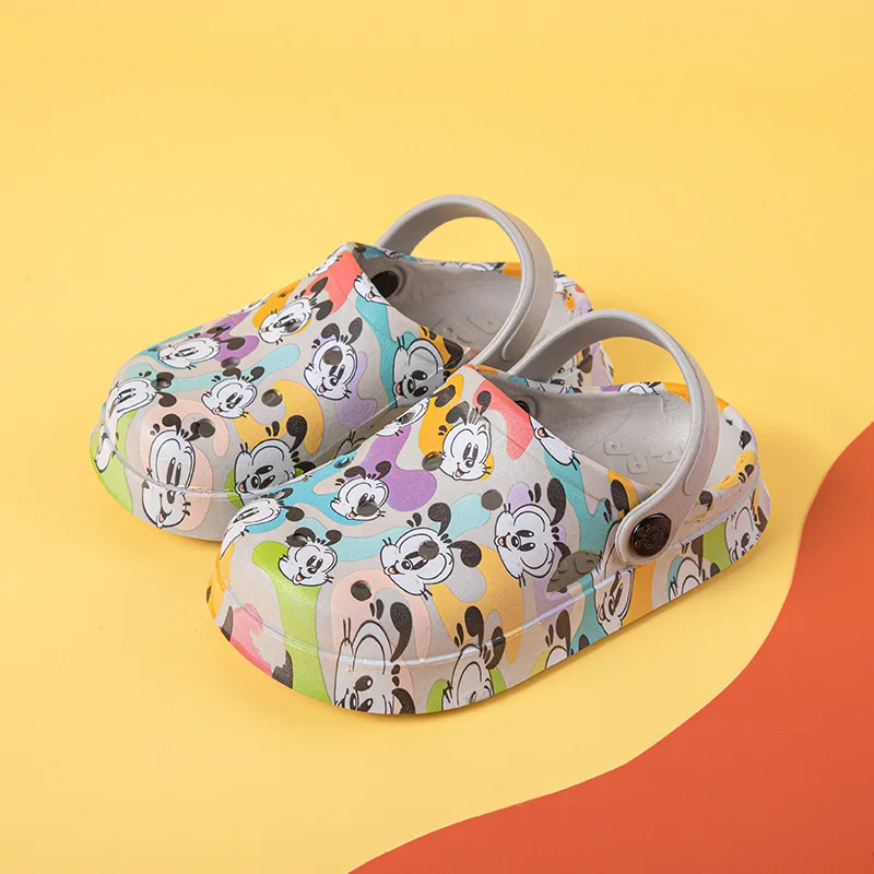 

New Children's Hole Shoes Cute Baby Sandals Printing Boys and Girls Shoes Non-slip Beach Shoes Summer Sandals and Slippers