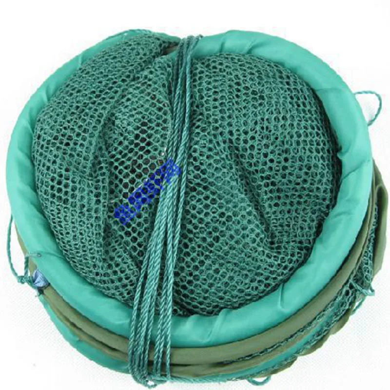 Круглая сетка для креветок клетка складная рыболовная сеть кальмаров грязевой