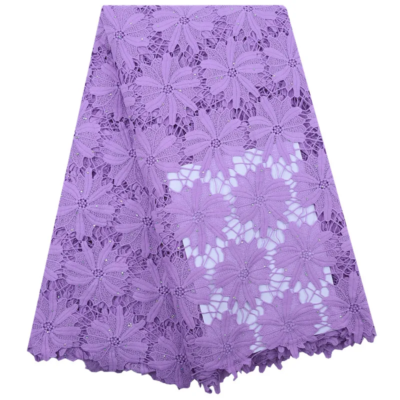 Африканская сухая кружевная ткань высокого качества вышитые нигерийские