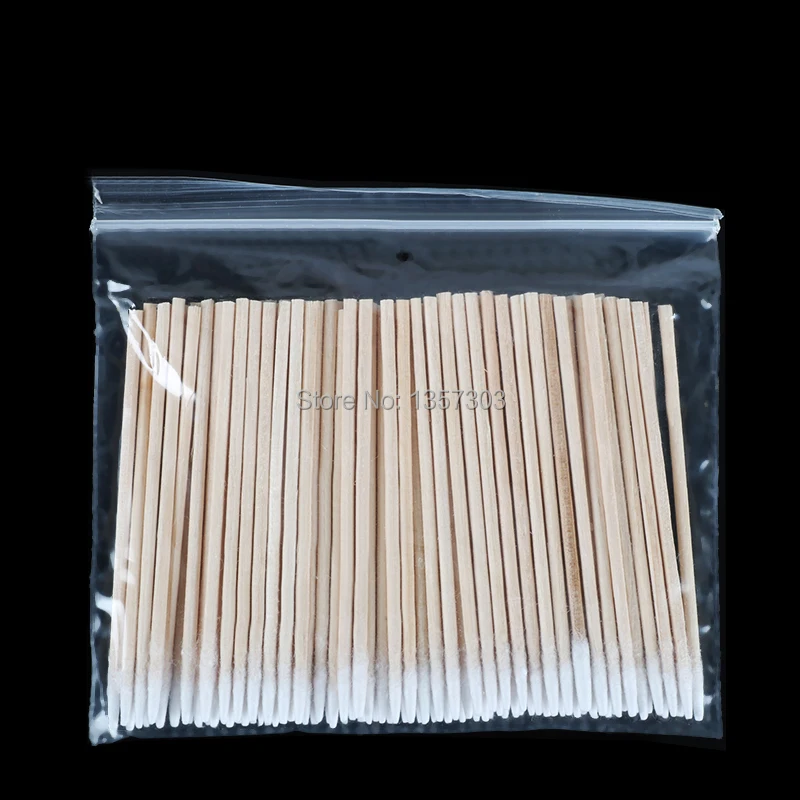 100 шт. деревянные ватные палочки для перманентного макияжа 7 см|Аксессуары