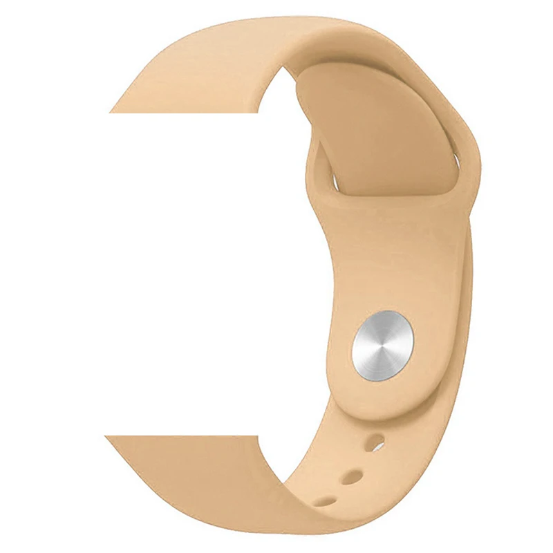 Walnut Ремешок для Apple Watch 5 4 3 2 1 силиконовый спортивный браслет для часов Apple Watch 44 мм 40 мм 42 мм 38 мм Ror IWatch band - Цвет ремешка: Walnut