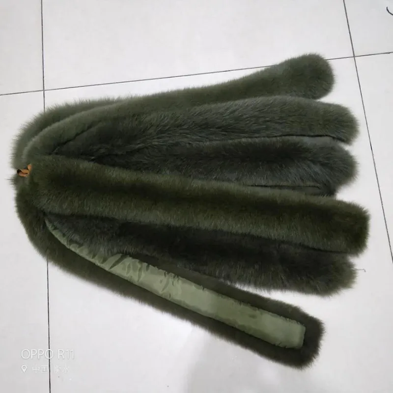 Qearlstar воротник из натурального меха 100% натуральный Лисий мех женский и мужской