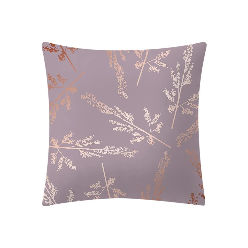 Новинка розовое золото розовая наволочка квадратная с принтом домашний декор