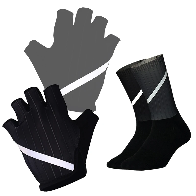 Велосипедные перчатки со светоотражающими вставками комплект велосипедных
