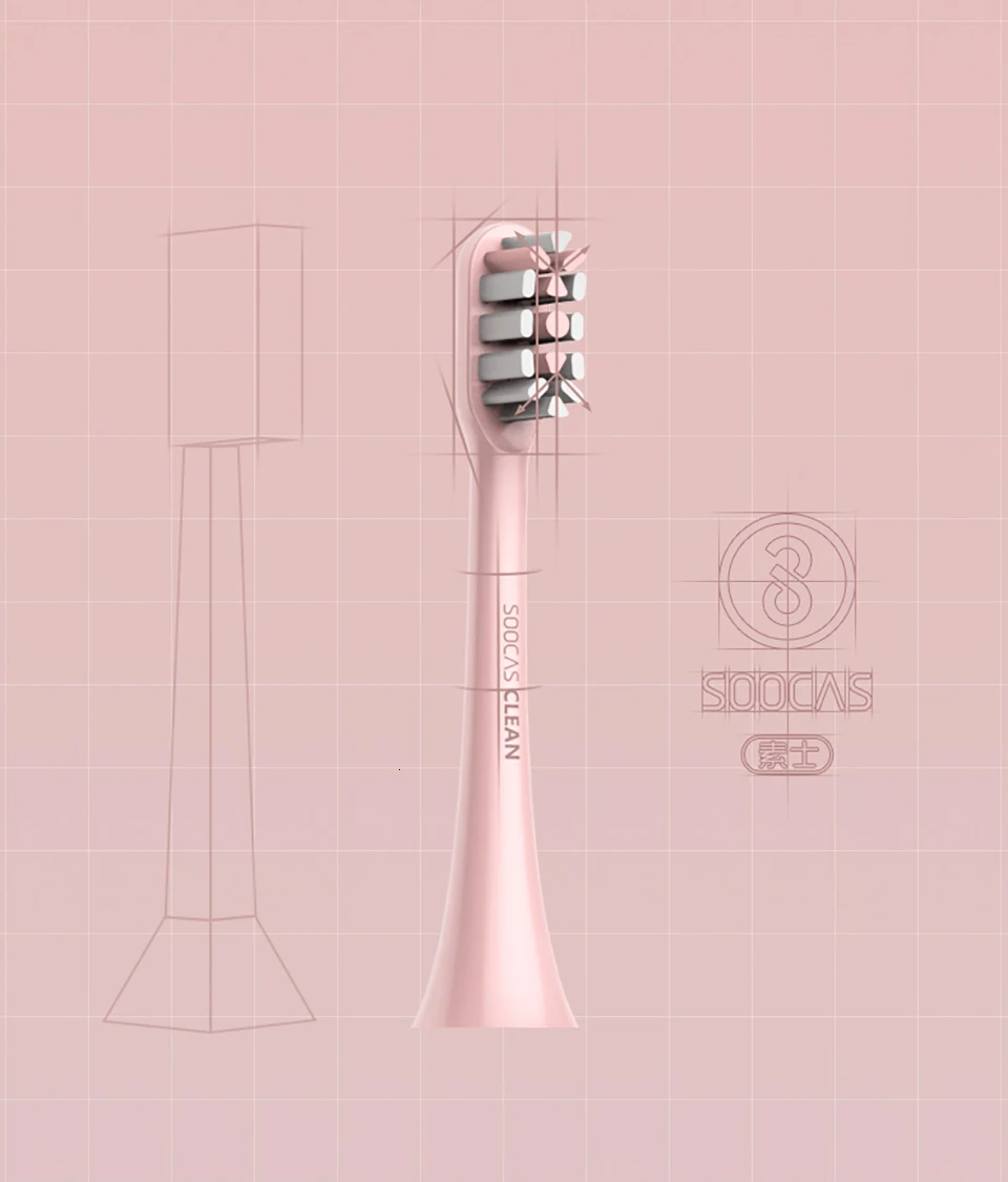 SOOCAS X3 звуковая электрическая зубная щетка xiaomi USB Беспроводная зарядка зубная щетка для взрослых ультра звуковая зубная щетка приложение 4 режима очистки