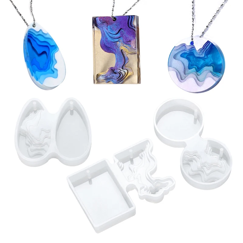 

Силиконовая форма Splice Island для самостоятельного изготовления подвесок, украшений из эпоксидной смолы