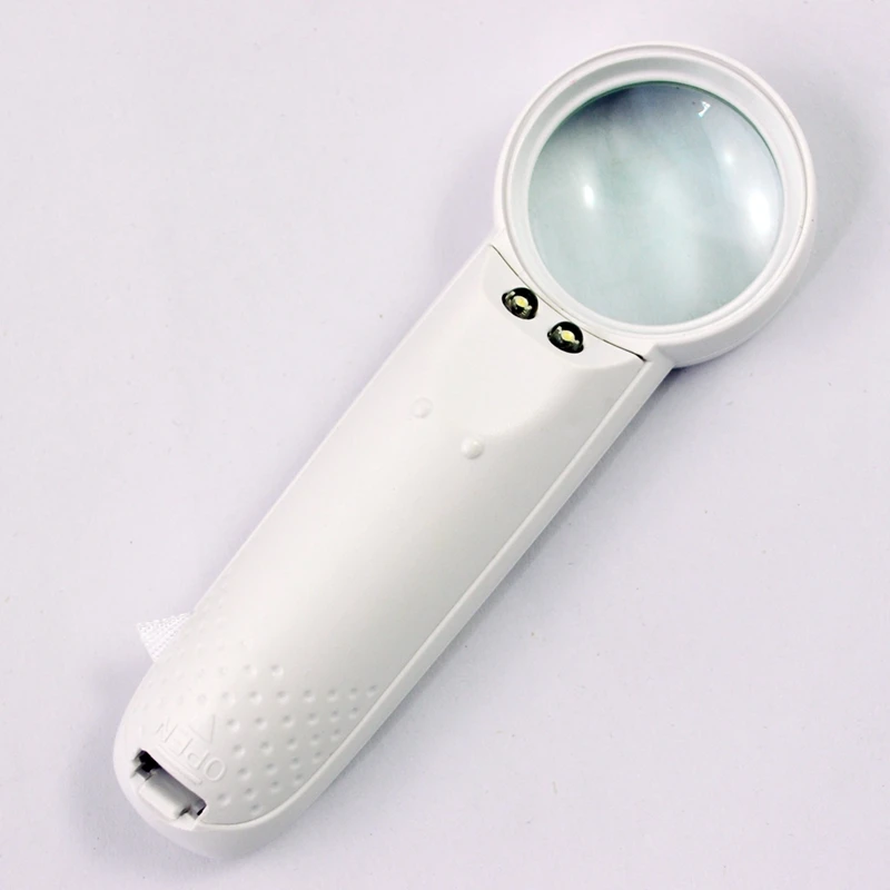 GTBL SODIAL(R) 12X светодиодный светильник переключателя ручной чтения лупа для карты |