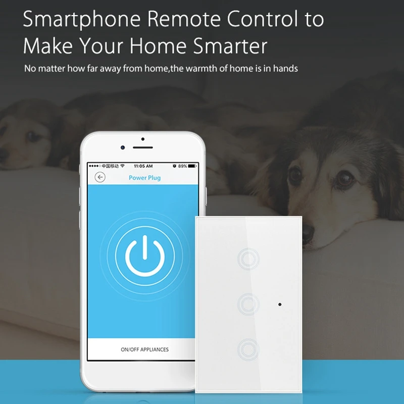 Новинка 3 комплекта нажмите переключатель дистанционного Управление Smart Wi-Fi