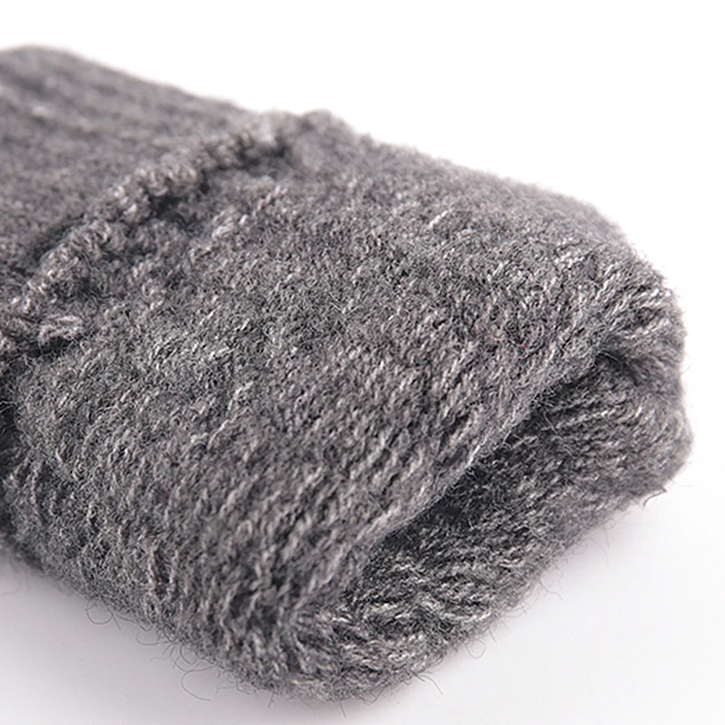 

Iwarm Half finger Gloves Women's and Men's Knitted fingerless Gloves Autumn Winter Stay Warm Mittens