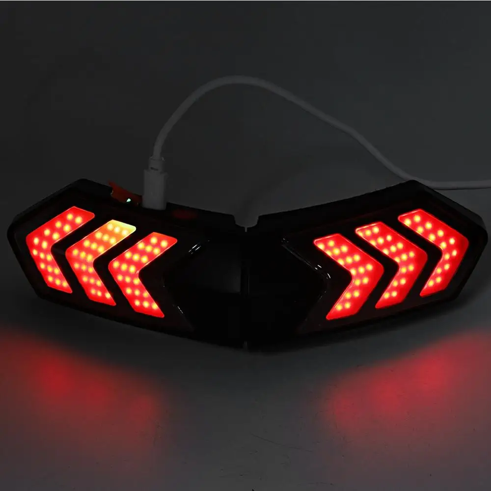 ABS Беспроводной мотоциклетный шлем светодиодный Безопасность светильник