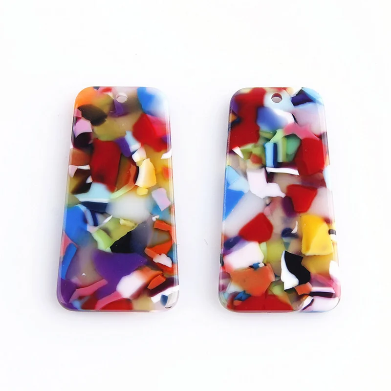 

6PC Cute Block Geomet Jewelry Accessories Hand Made Earrings Making Connectors DIY Pendant Jewelry Findings & Components Charms