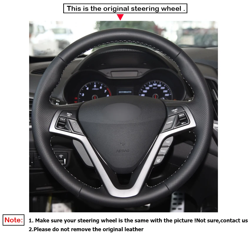 LQTENLEO черный PU искусственная кожа Чехол рулевого колеса автомобиля для Hyundai Veloster