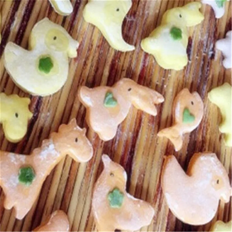 Новинка 10 шт. в наборе Мультяшные печенья из нержавеющей стали с животными хлеб