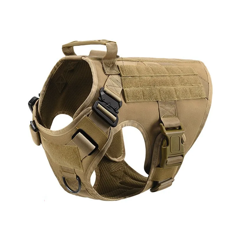 

Dog Tactical Harness Training Working Adjustable Metal Buckle High Quality Nylon Material Vest for Large Dogs German Shepherd