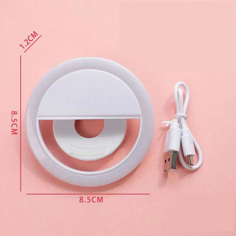 Портативный селфи СВЕТОДИОДНЫЙ Кольцо заполняющий светильник мобильный телефон