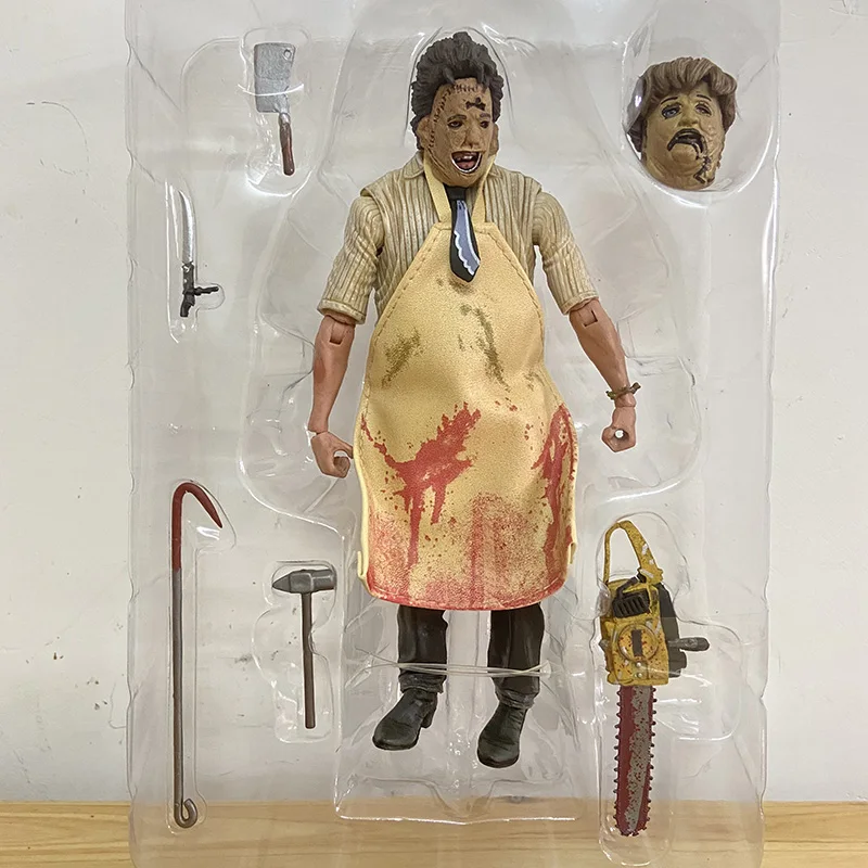 

NECA Leatherface Figure Texas Chainsaw Massacre Action Figure Terror Movie 40th Anniversary Toy Doll Christmas Gift