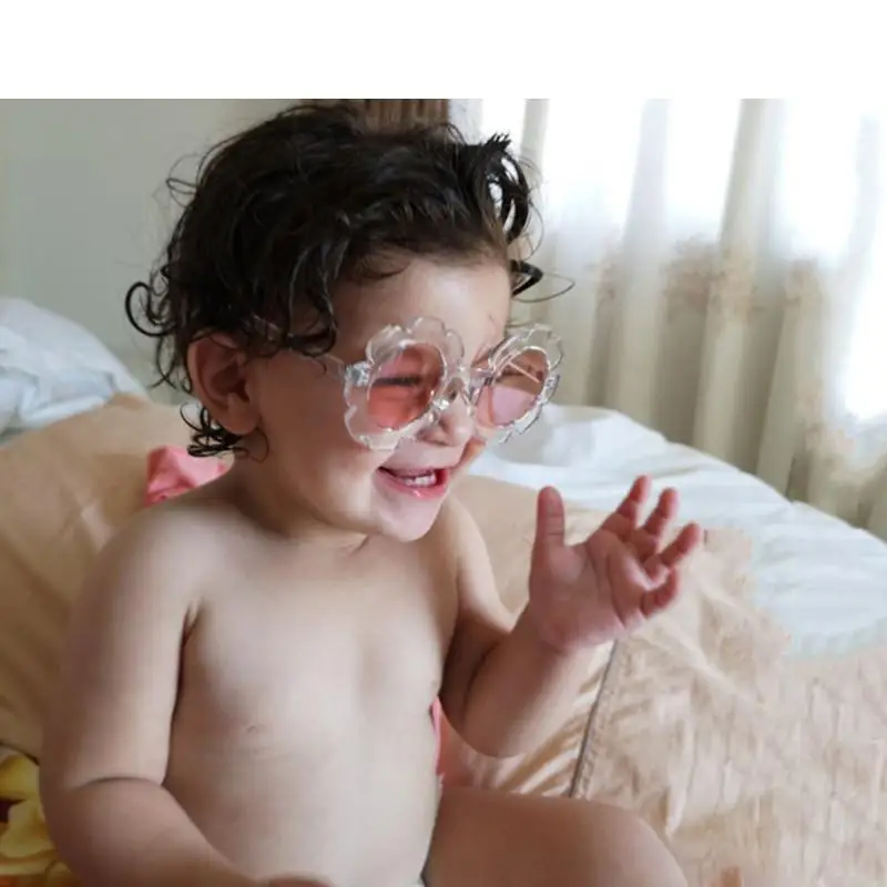 Винтажные детские солнцезащитные очки кружевные с черепашками круглые