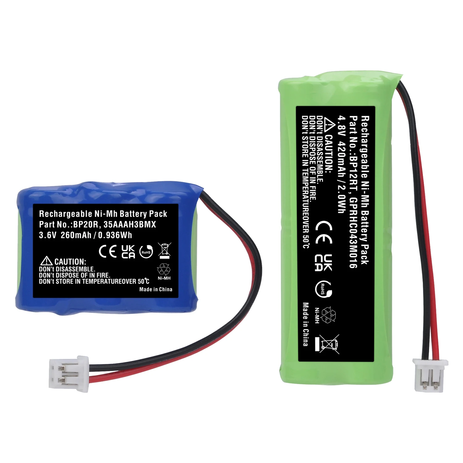 

PowerTrust BP12RT Battery Dog Training Collar Transmitter and BP20R Receiver Battery for Dogtra 280NCP, 300M, 302M, YS500