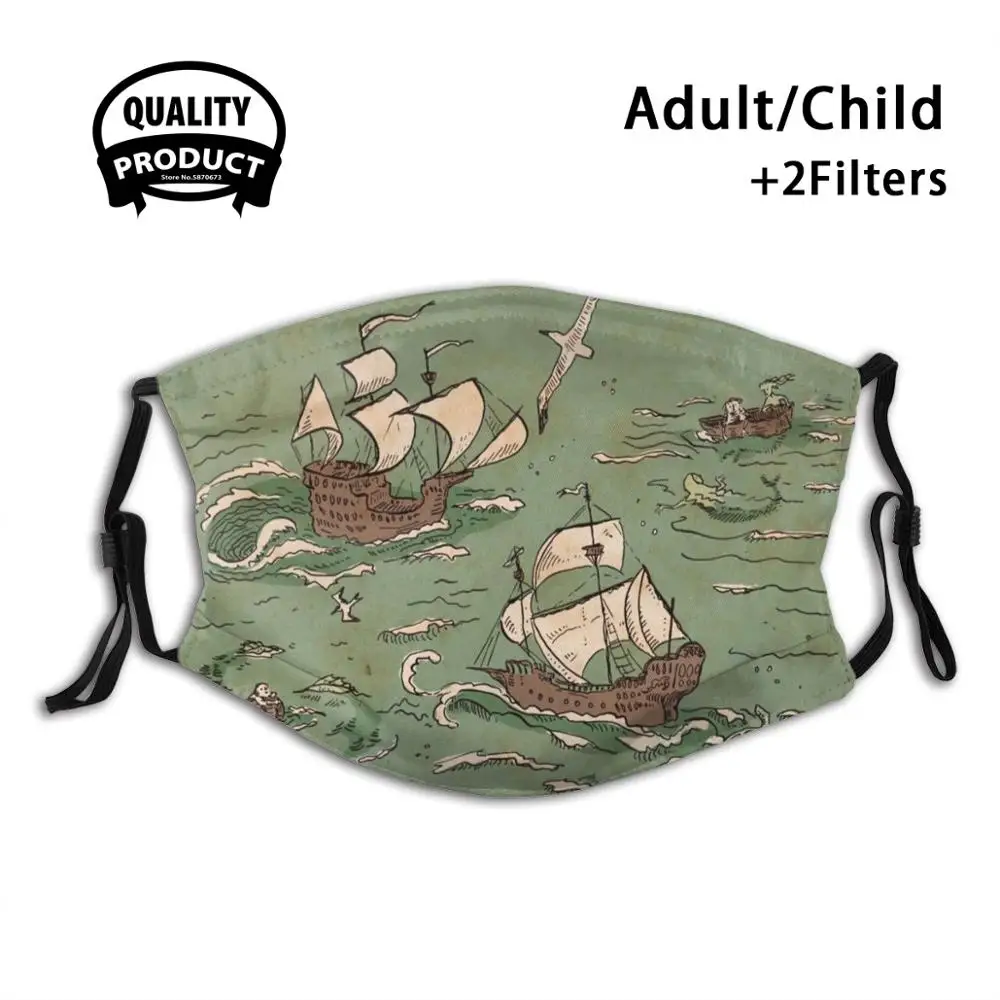 

Ships A - Sailing Face Mask Anti Dust Filter Men Women Kids Girl Boy Teens Mouth Masks Sailing Ship Ship Sail Sailing Boat
