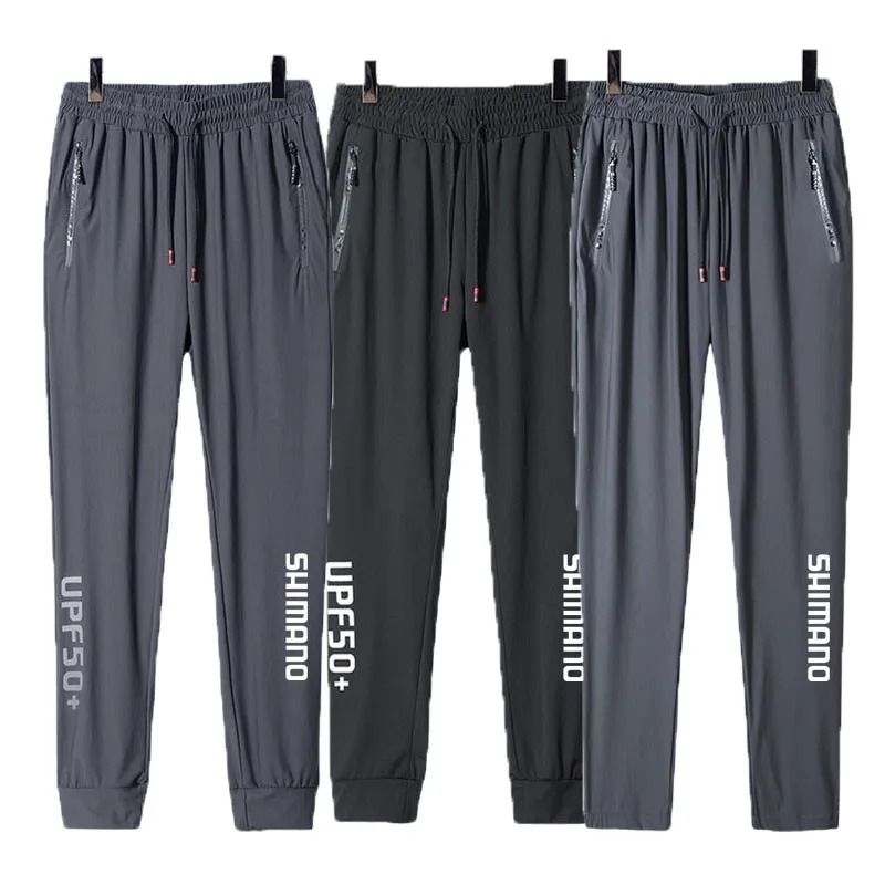 

Shimano Summer Quick-drying Fishing Ice Silk Pants Outdoor Waterproof Pants Breathable Elastic Trekking Climbing Fishing Pants