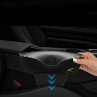 Car Seat Gap Filler Slot Storage Organizer Bag Multi-functional Leather Auto Driving Seat Middle Box Side Pockets Phone Holder