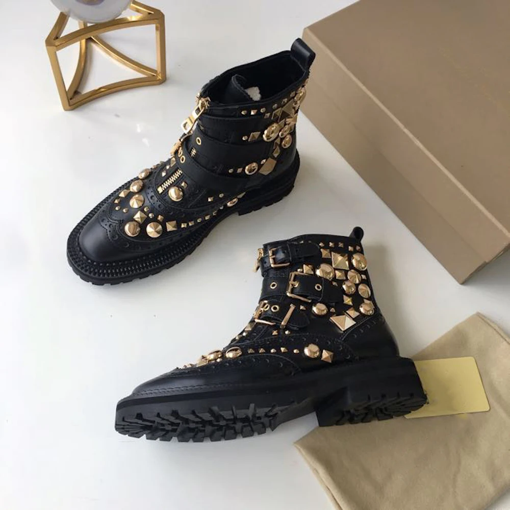 Женские ботинки обувь из натуральной кожи Новые Ботинки martin модные с круглым