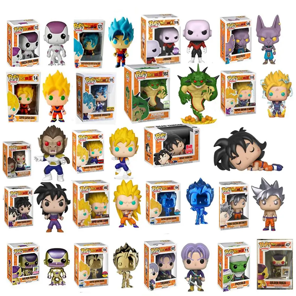 Funko pop Amine Dragon Ball PORUNGA SUPER SAIYAN GOKU Golden Frieza GREAT VEGETA Виниловая фигурка Коллекционная