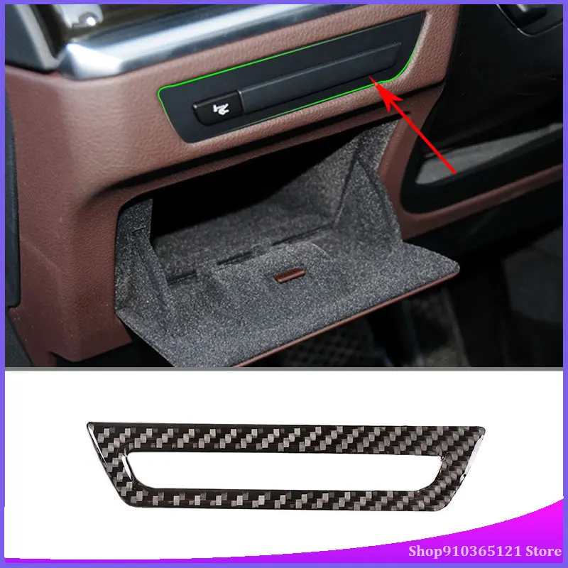 

Для BMW 5 Series GT 2010-2017 задняя коробка для хранения переключатель панели из настоящего углеродного волокна (мягкий) Запчасти для модификации инт...