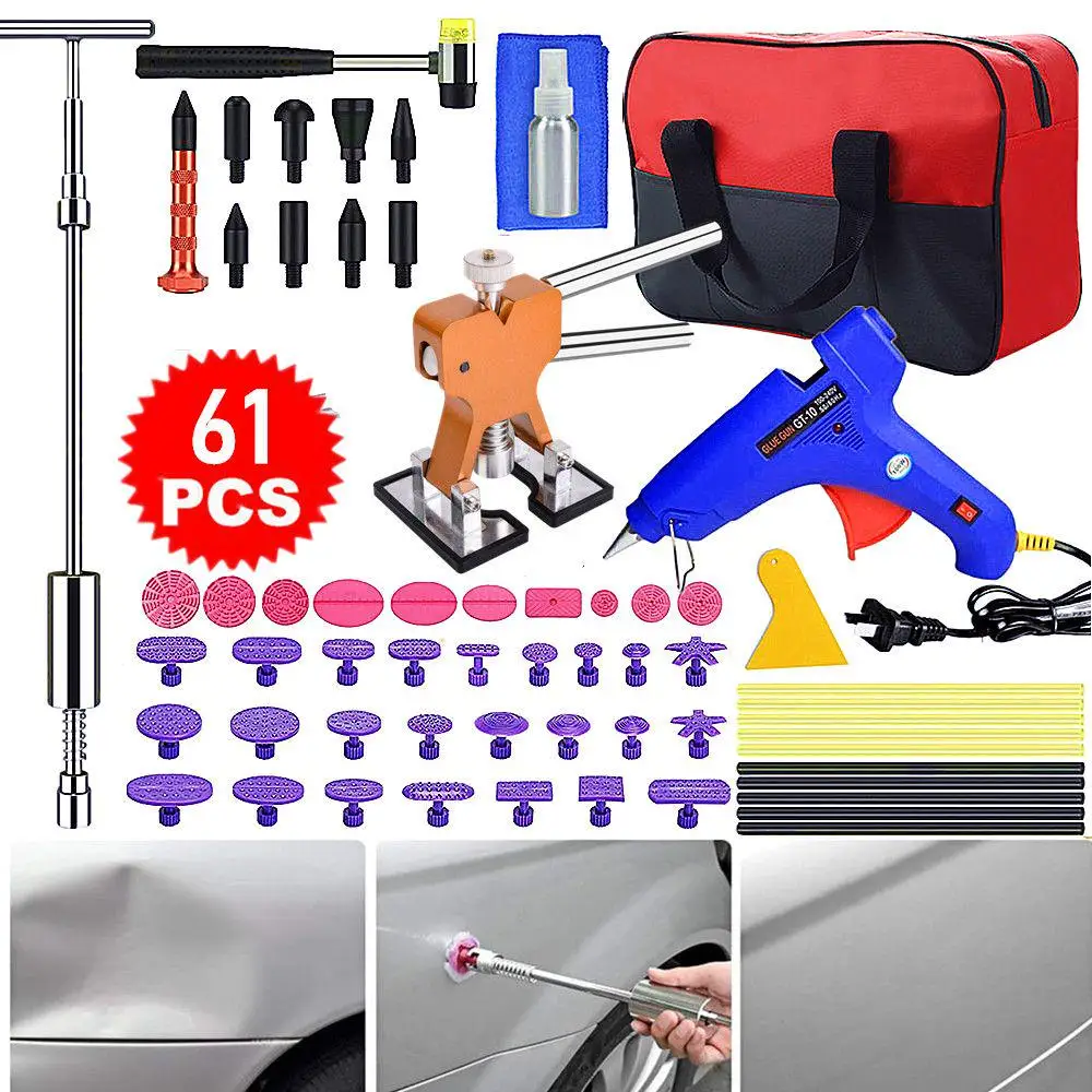 

Auto Paintless Dent Repair Kits, Car Dent Puller, Dent Remover Tools for All Kinds of Car Body Dents with Storage Bag