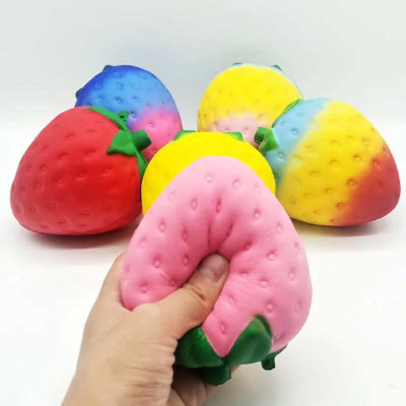 

Soft Squeeze Toys Squeeze Jumbo Stress Reliever Strawberry Scented Slow Rising Gifts for Children Kids Favor Slow Rebound Toys
