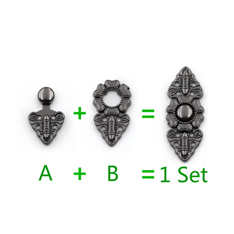 5 пар высококачественные меховые пряжки для шубы норковые пуговицы