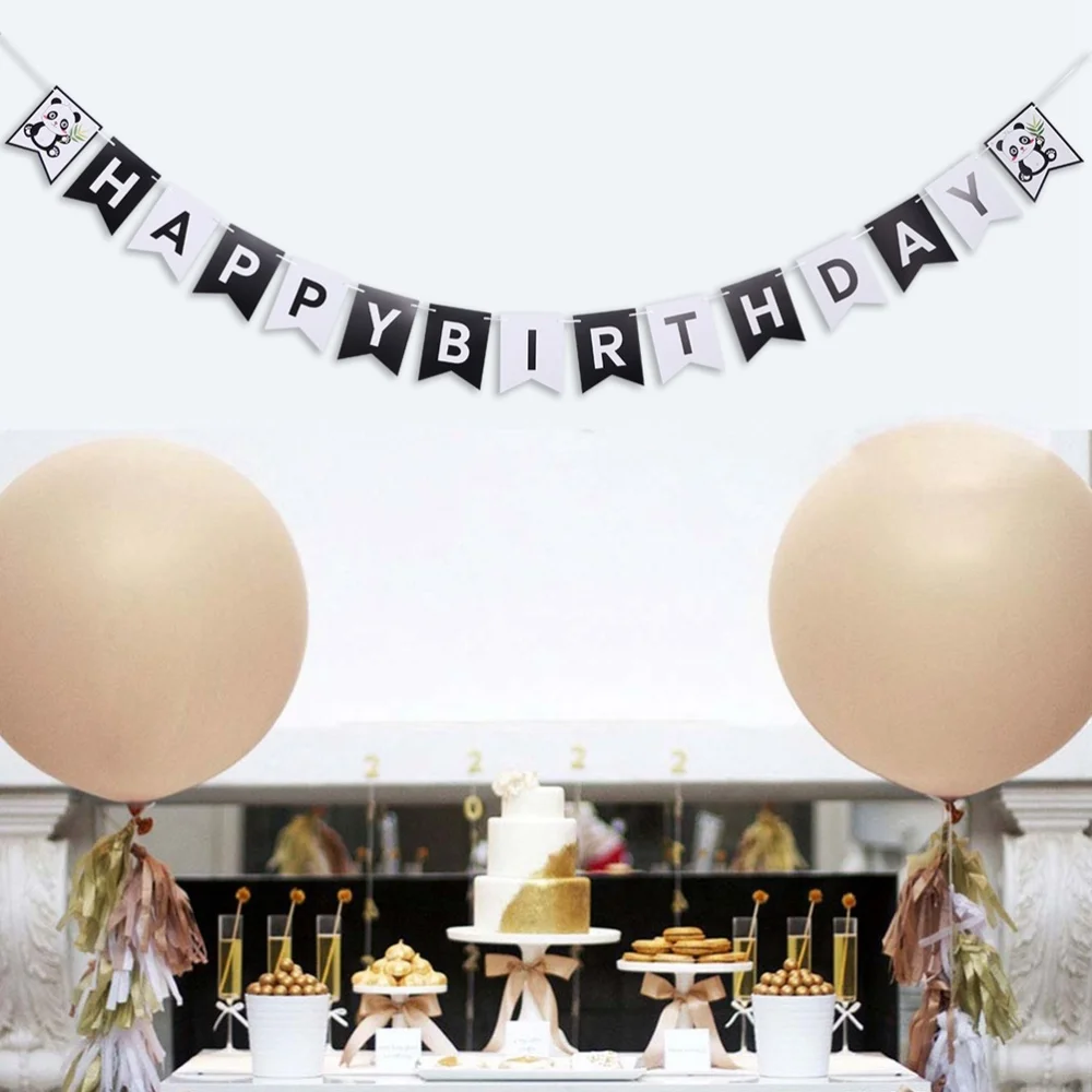 Воздушные шары в виде панды блестящие из латекса с конфетти набор воздушных