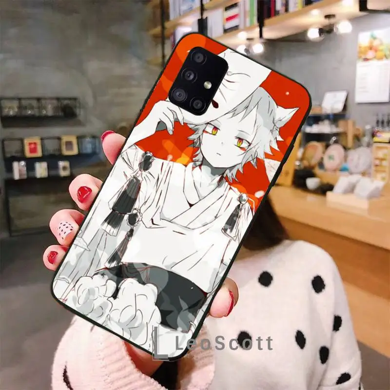 

Japanese Style Anime Fox Phone Case For Samsung A32 A51 A52 A71 A50 A12 A21S S10 S20 S21 Plus Fe Ultra