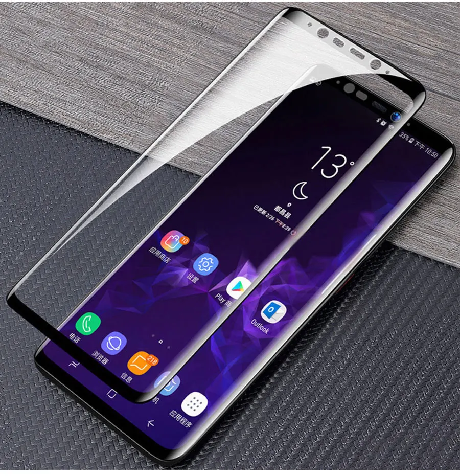 20D Full Curved Tempered Glass For Samsung Galaxy S8 S9 Plus Note 9 8 S7 Edge Screen Protector A6 A8 2018 Film | Мобильные телефоны